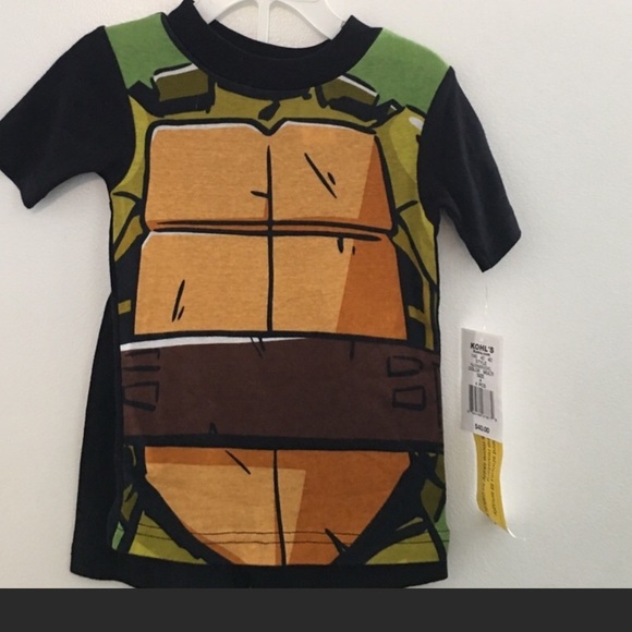 TMNT 4 Piece Set of Pajamas NWT Size 4 - Picture 3 of 4